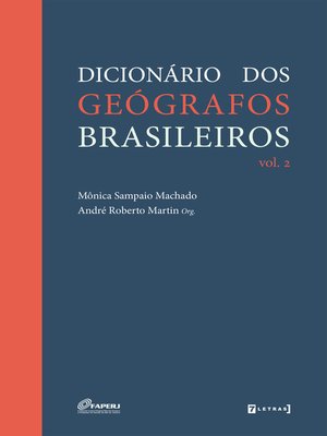 cover image of Dicionário dos geógrafos brasileiros